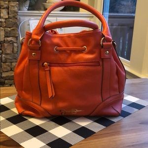 Orange leather Jessica Simpson handbag